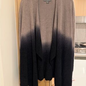 Barefoot Dreams Ombre Black and Gray Cardigan